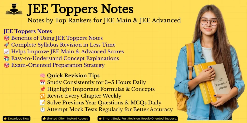 JEE Toppers Notes